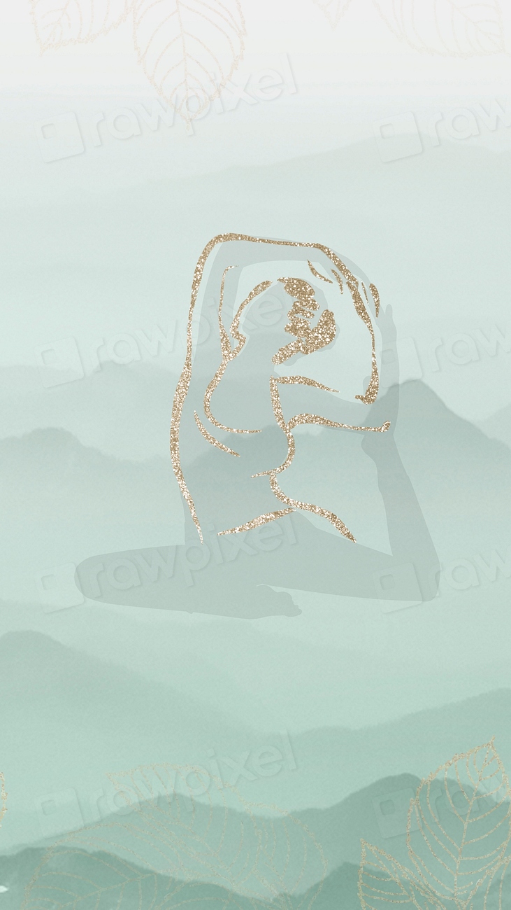 Gradient aesthetic yoga iPhone wallpaper Premium Photo rawpixel