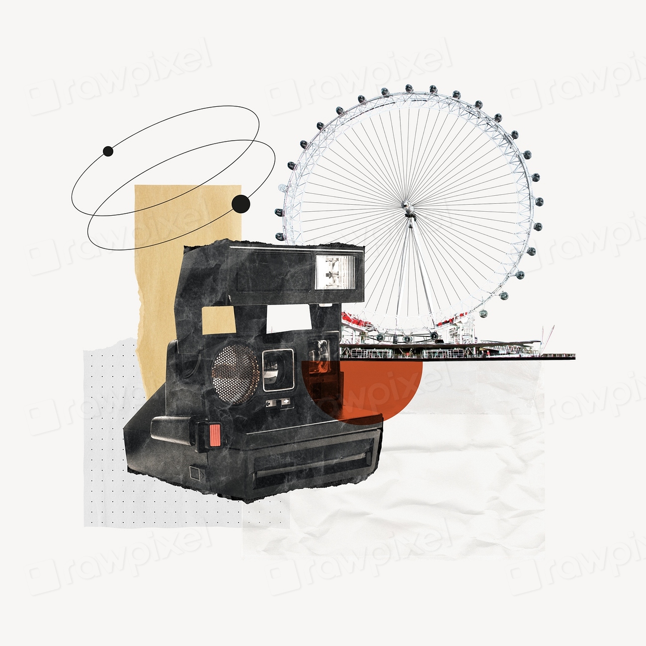 Retro film camera, aesthetic travel Premium Photo rawpixel