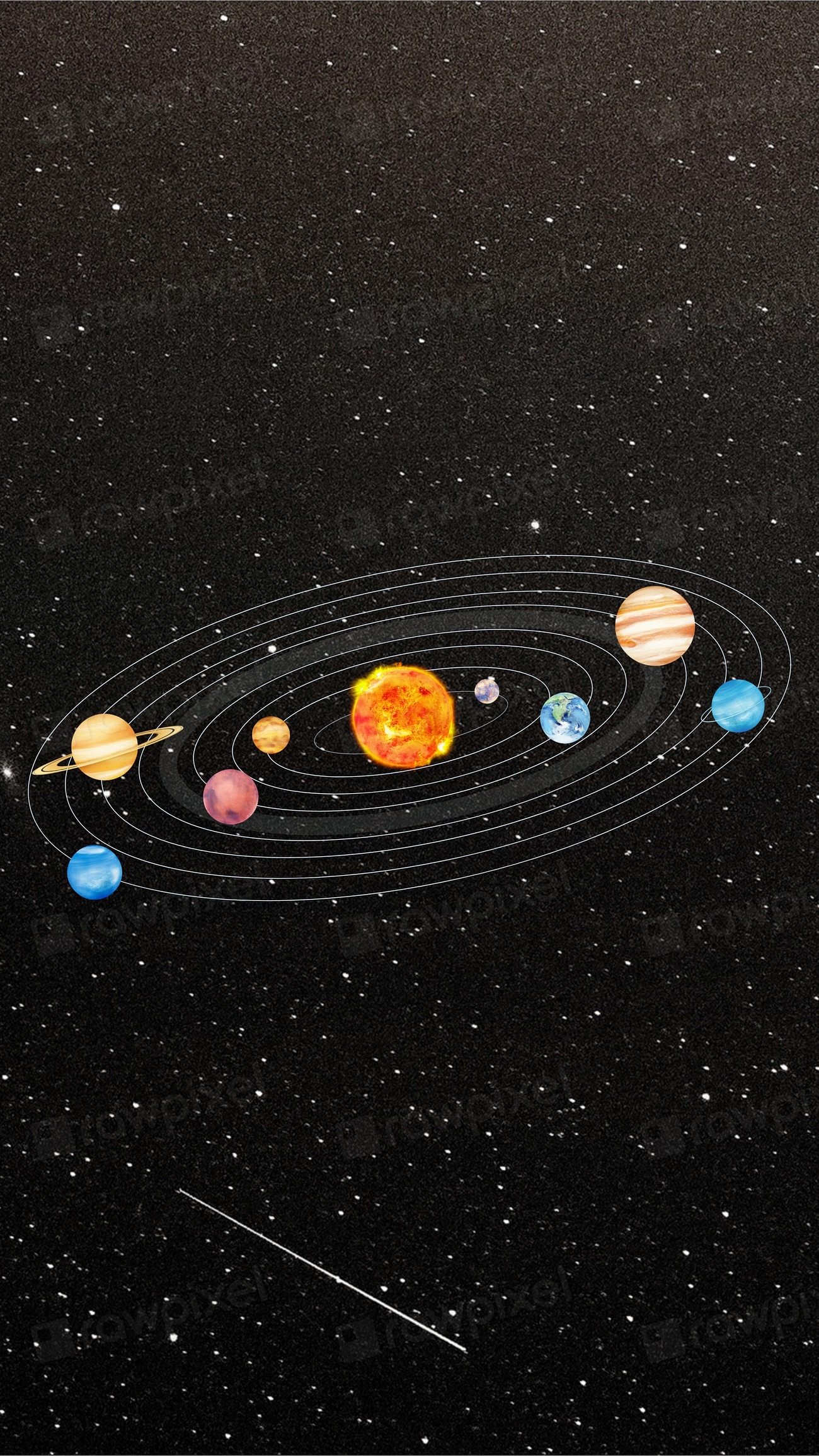 Aesthetic solar system phone wallpaper, | Premium Photo - rawpixel