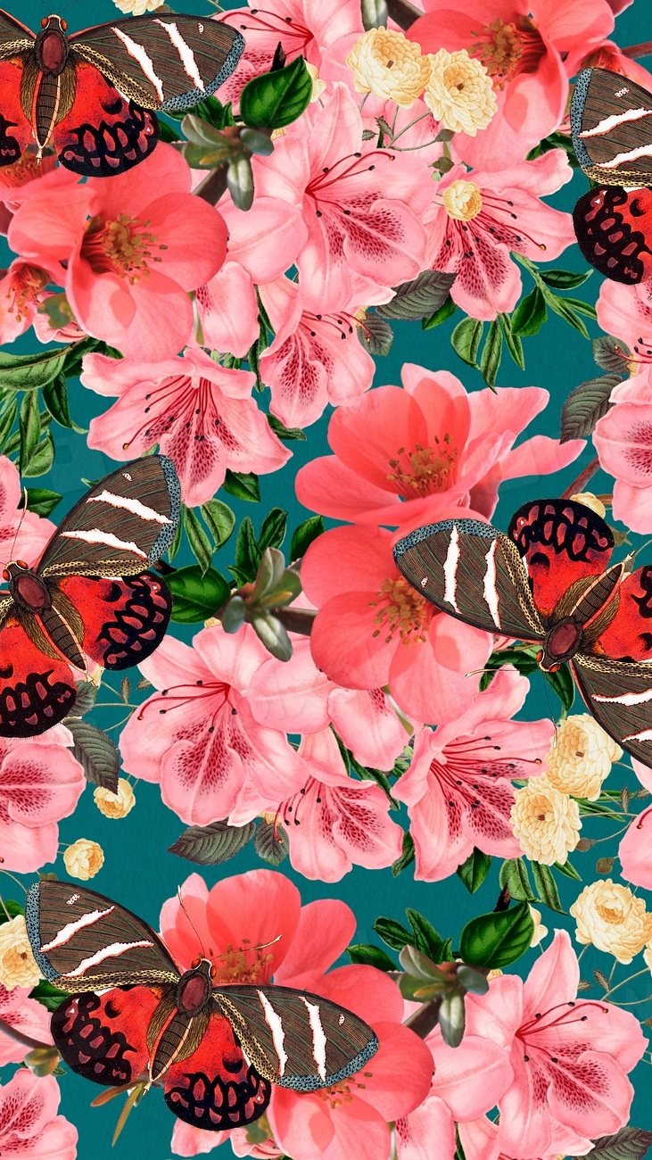 Pink azalea flower mobile wallpaper, | Premium Photo - rawpixel