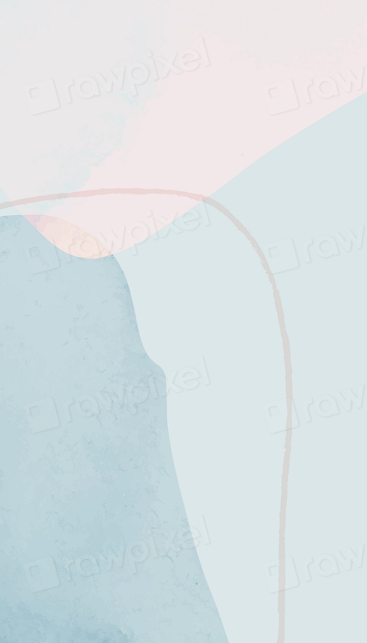 Pastel blue watercolor iPhone wallpaper Premium Photo rawpixel