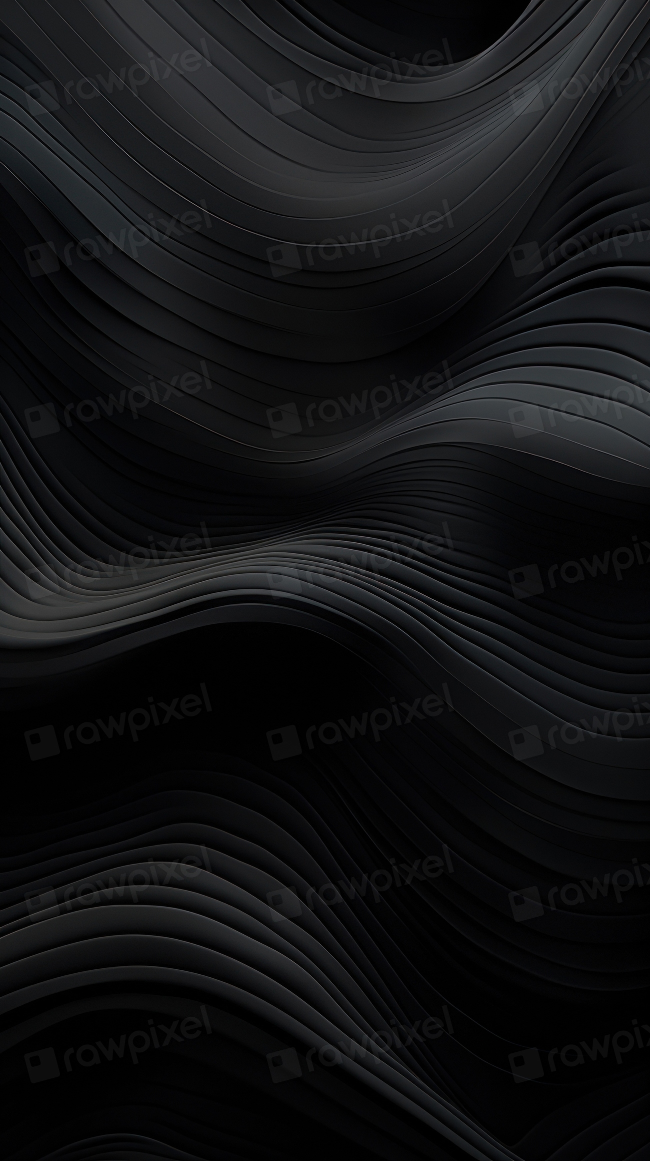 Wave texture black abstract backgrounds. | Premium Photo Illustration ...