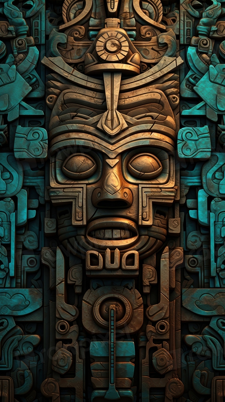 aztec-serene-architecture-totem-representation-premium-photo