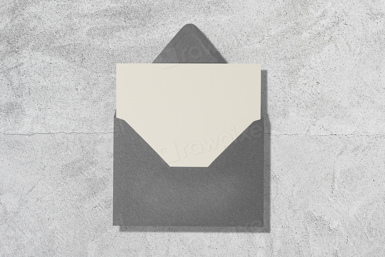 Blank envelope with invitation card Free Photo rawpixel