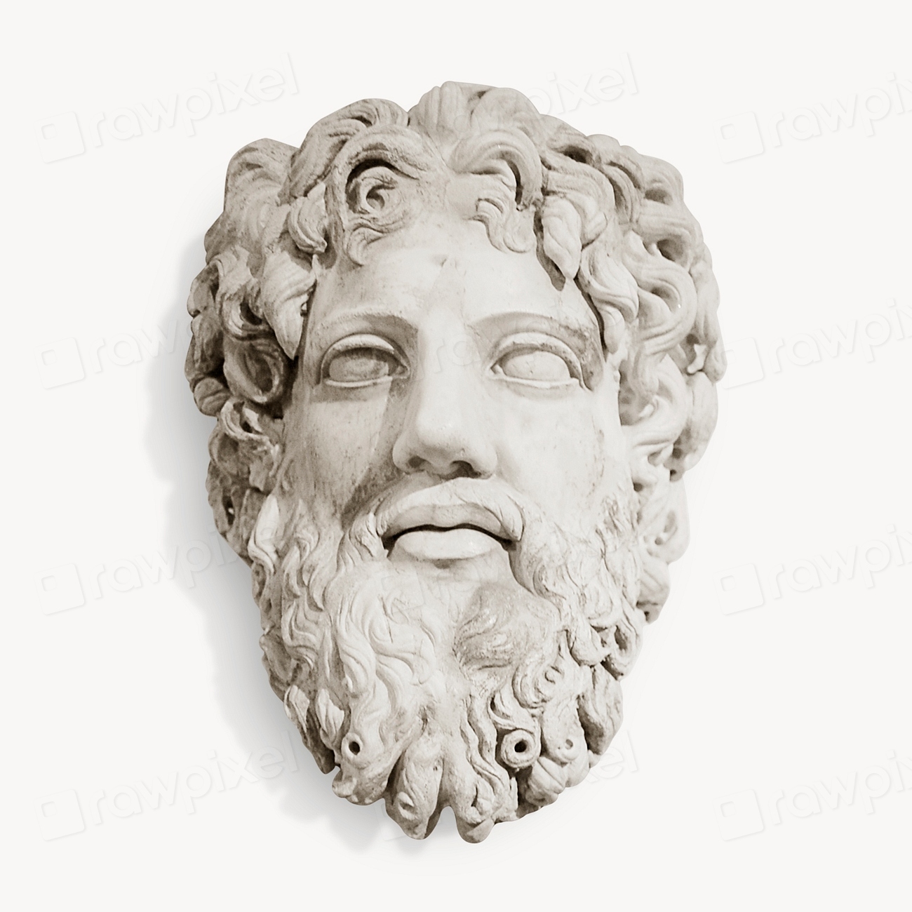 Zeus head sculpture, historical statue Free Photo rawpixel