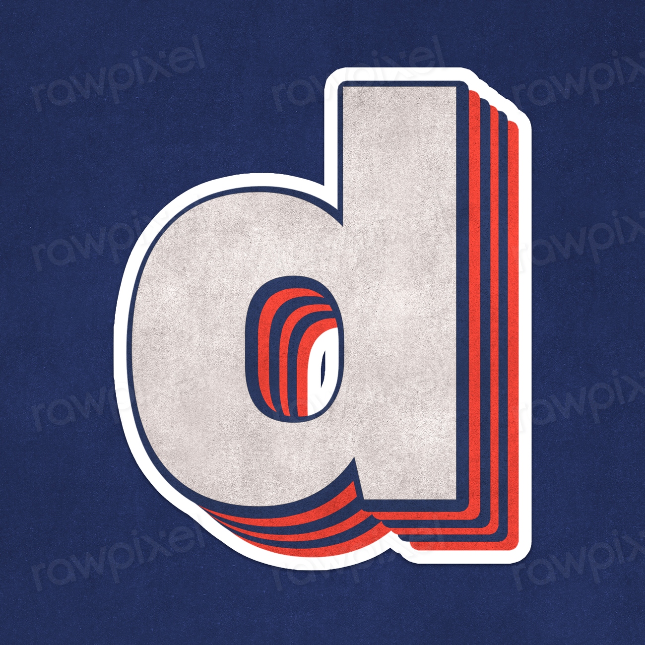 Layered letter d text effect | Free PSD - rawpixel