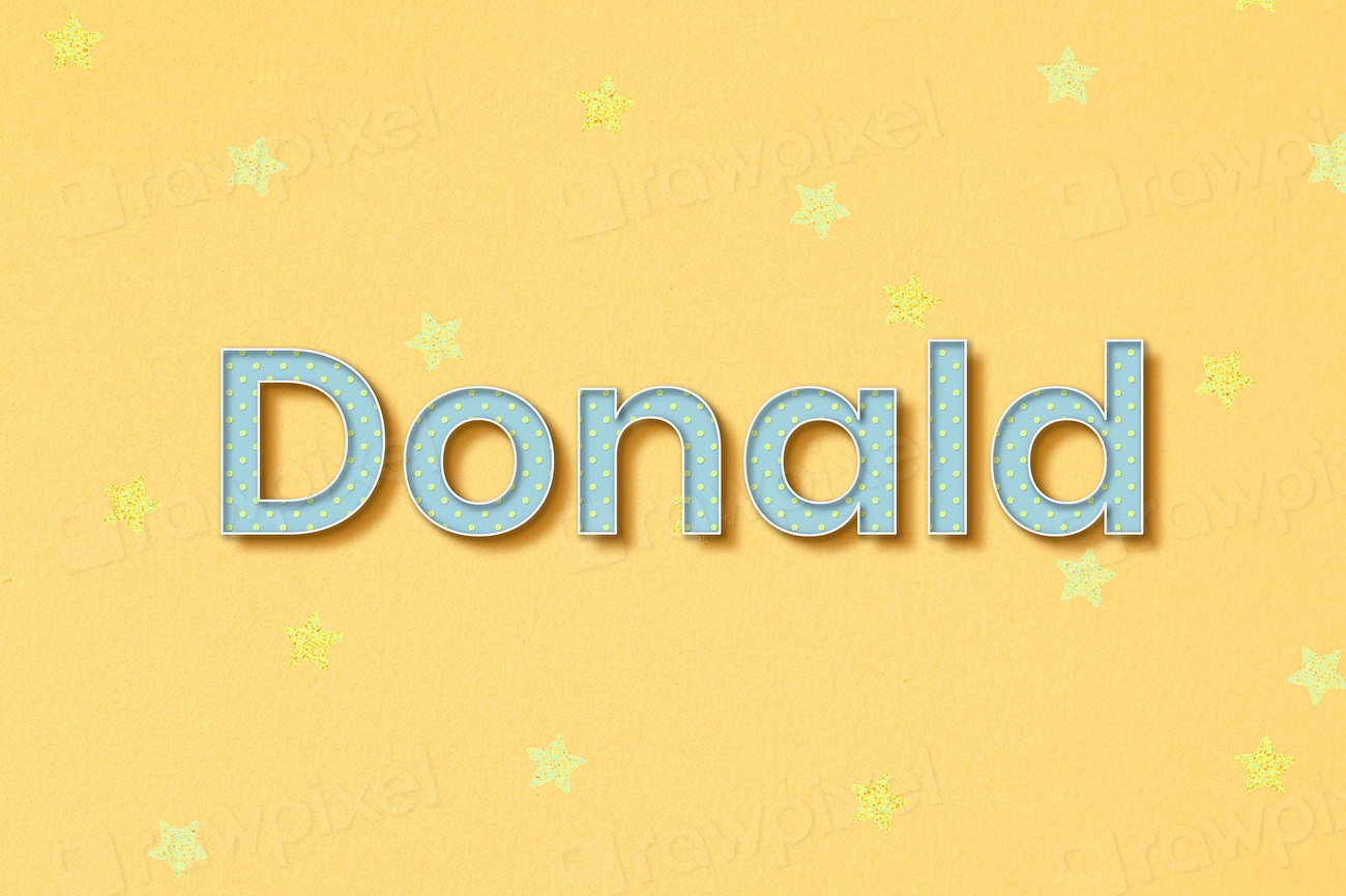 male-name-donald-typography-word-free-photo-rawpixel