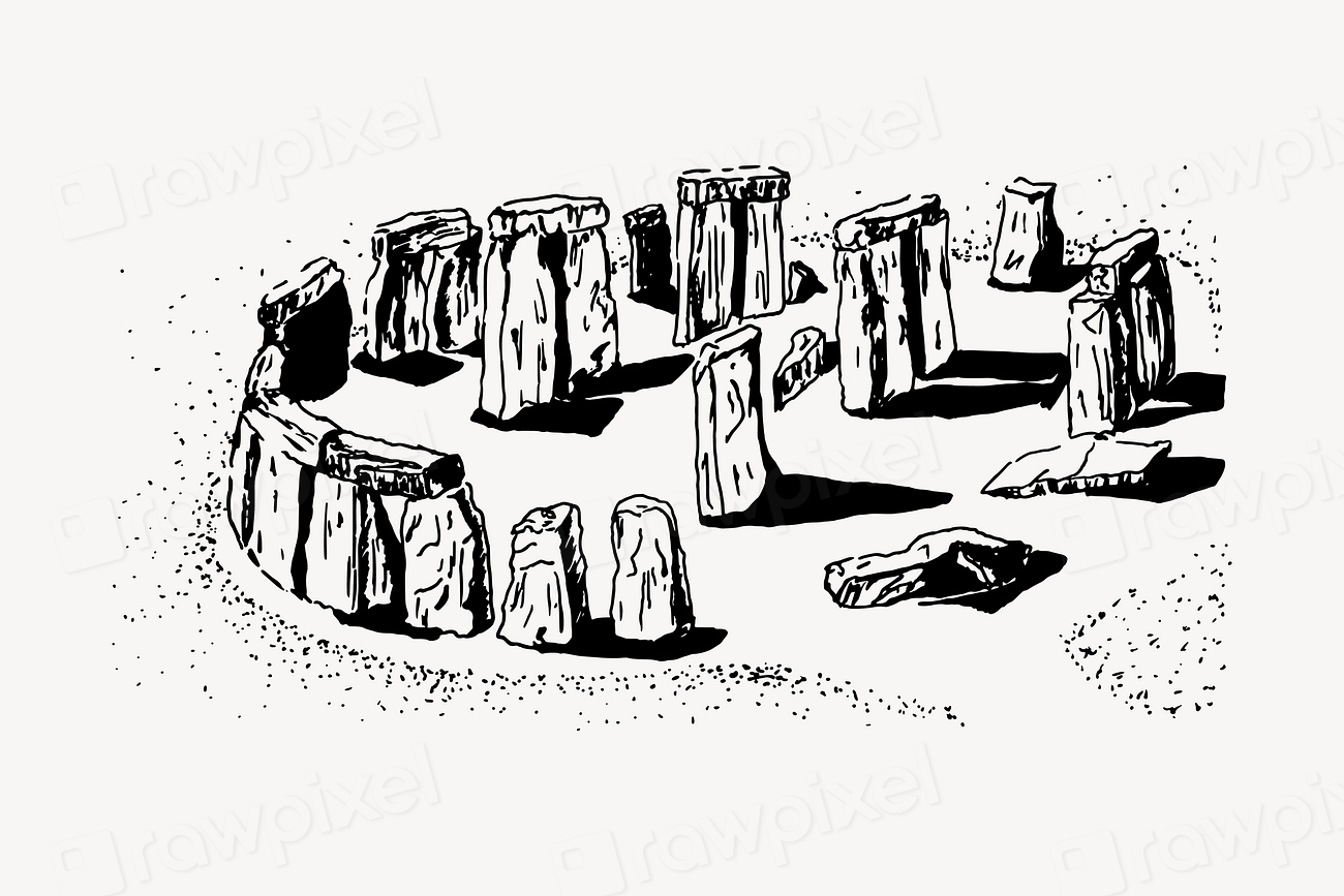 Stonehenge drawing, hand drawn world's Free Vector rawpixel