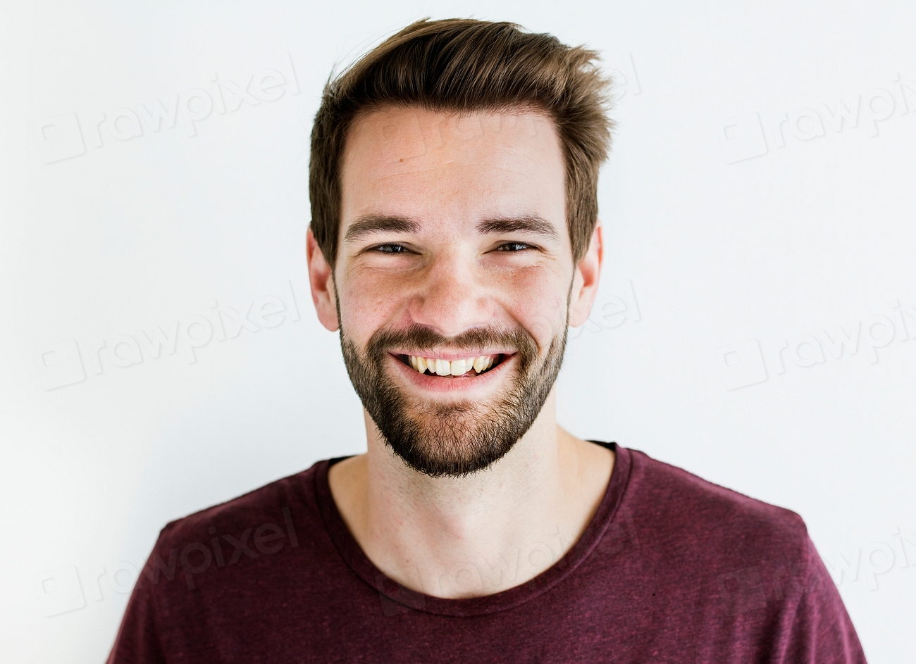 Portrait of white man isolated Premium Photo rawpixel