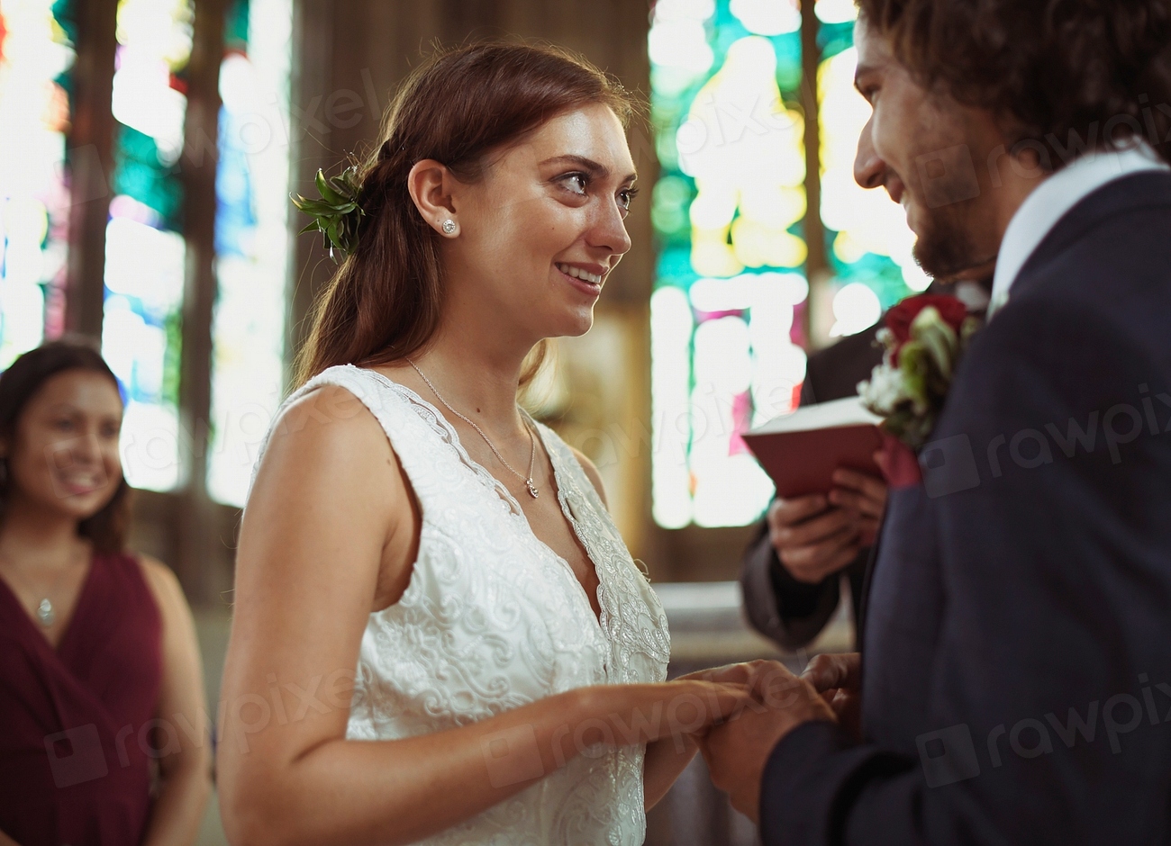 Bride And Groom At The Altar Premium Photo Rawpixel 