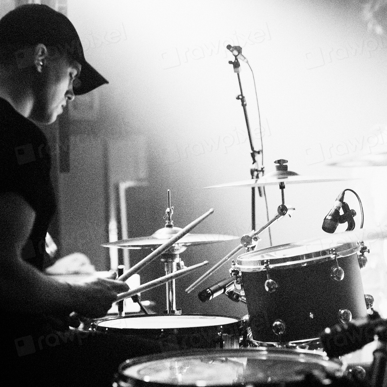 Drummer rock concert Premium Photo rawpixel