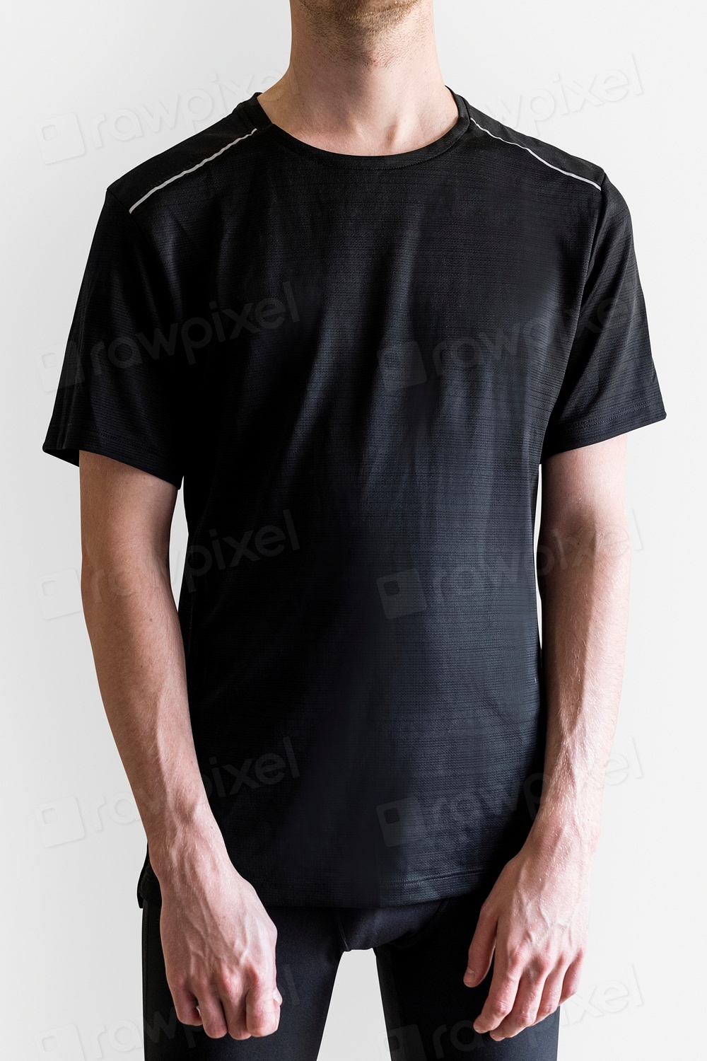 Men S Black Tee Mockup Psd Premium Psd Mockup Rawpixel