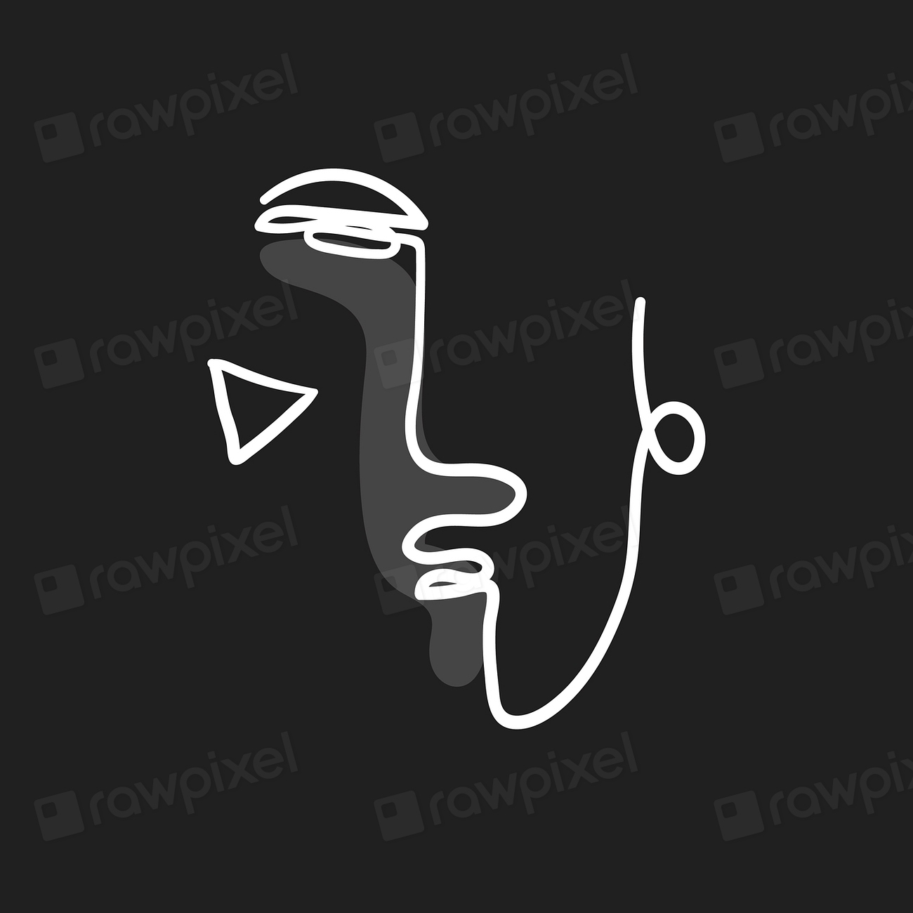 Minimal face line art vector | Premium Vector - rawpixel