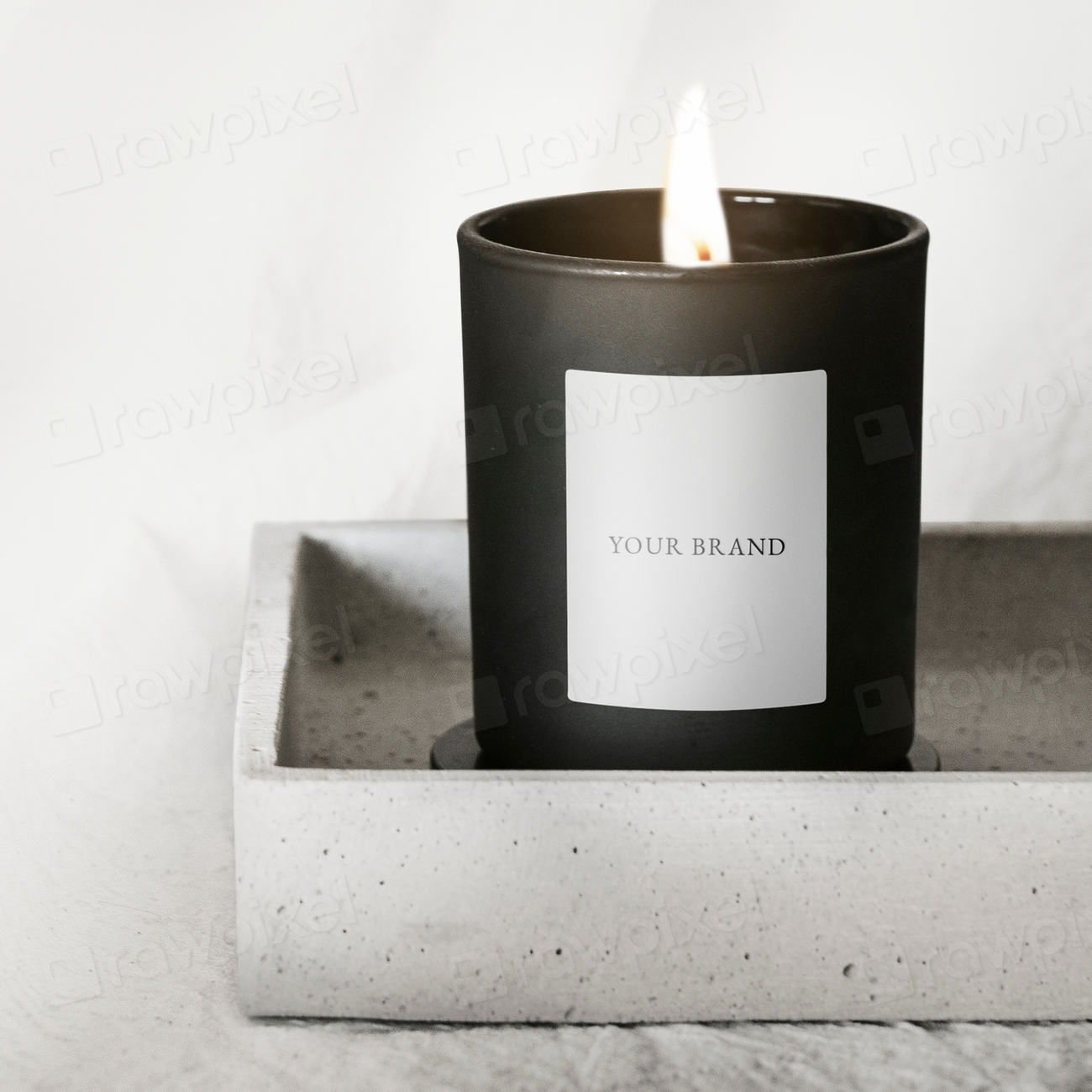 Home decor scented candle psd | Premium PSD Mockup - rawpixel