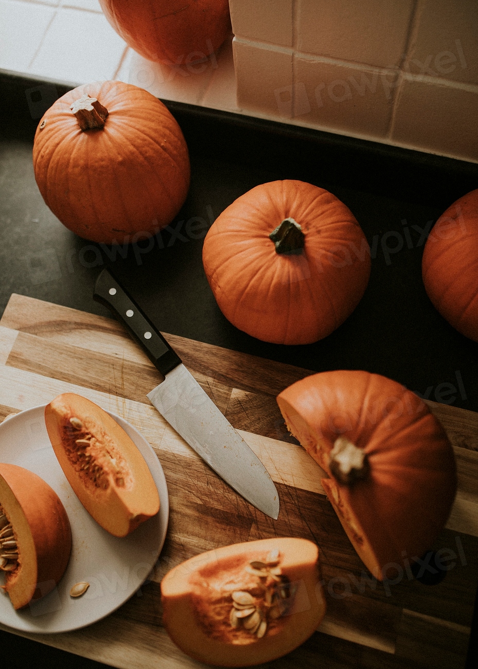 Sweet pumpkin slices Thanksgiving food Free Photo rawpixel