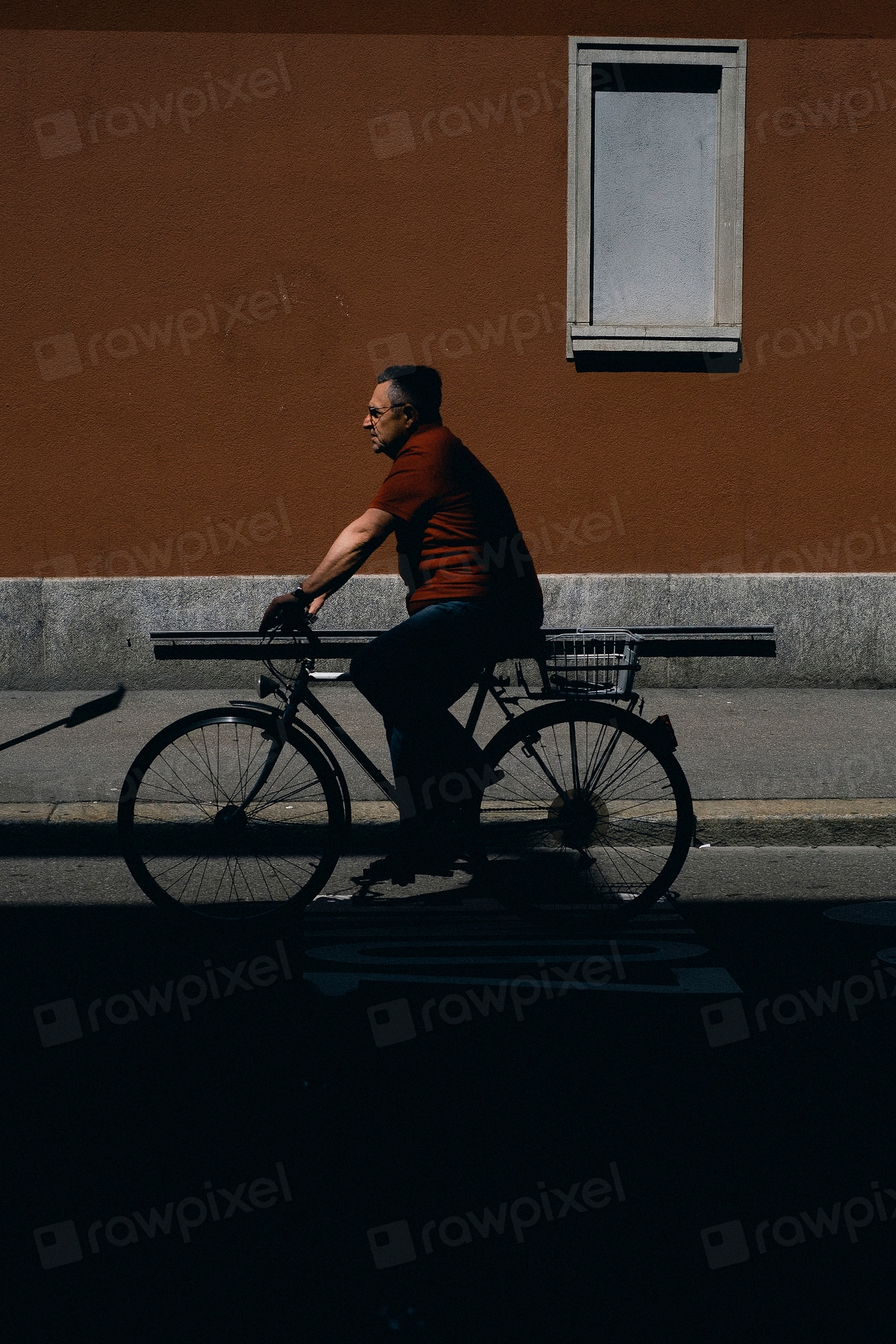 riding your bike on the sidewalk