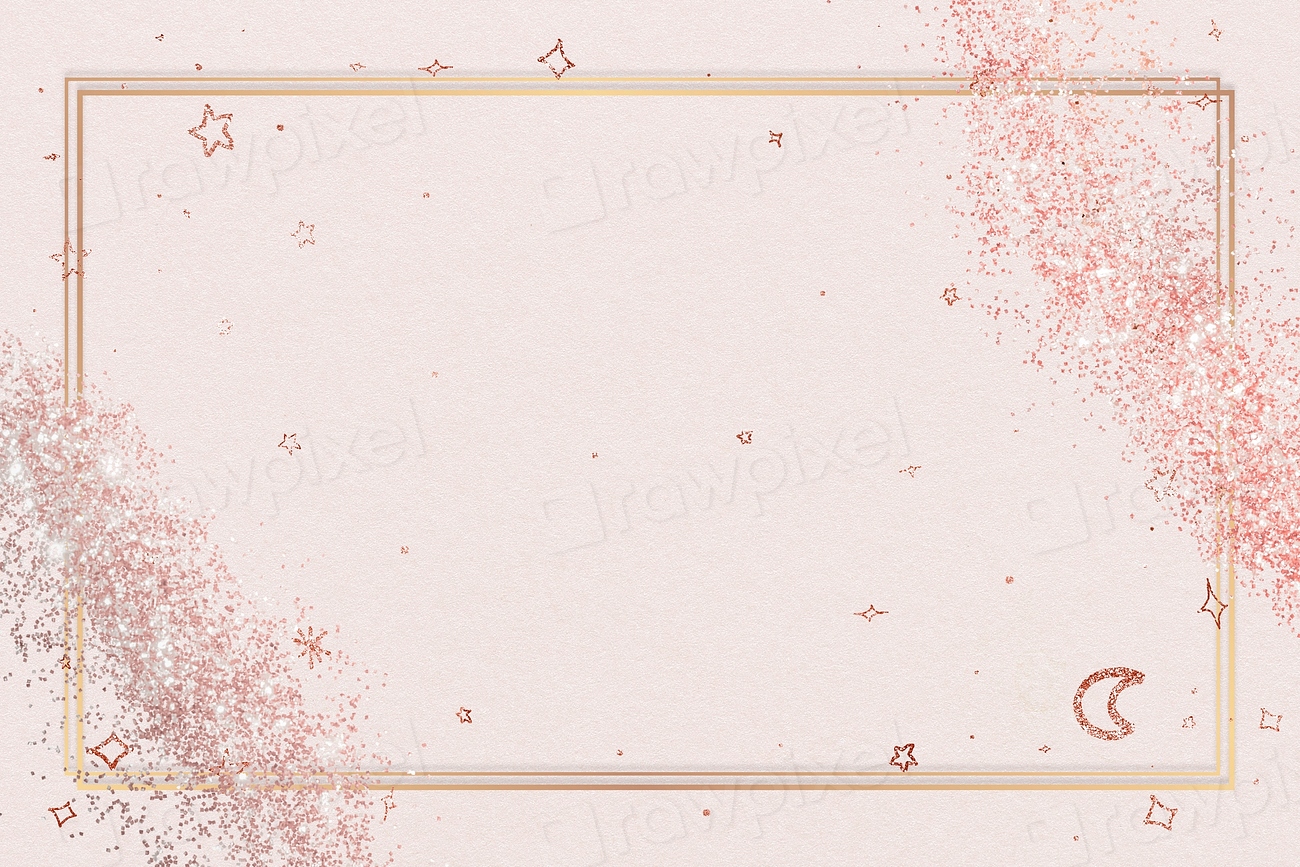 Festive Glitter Frame Psd Sparkly 