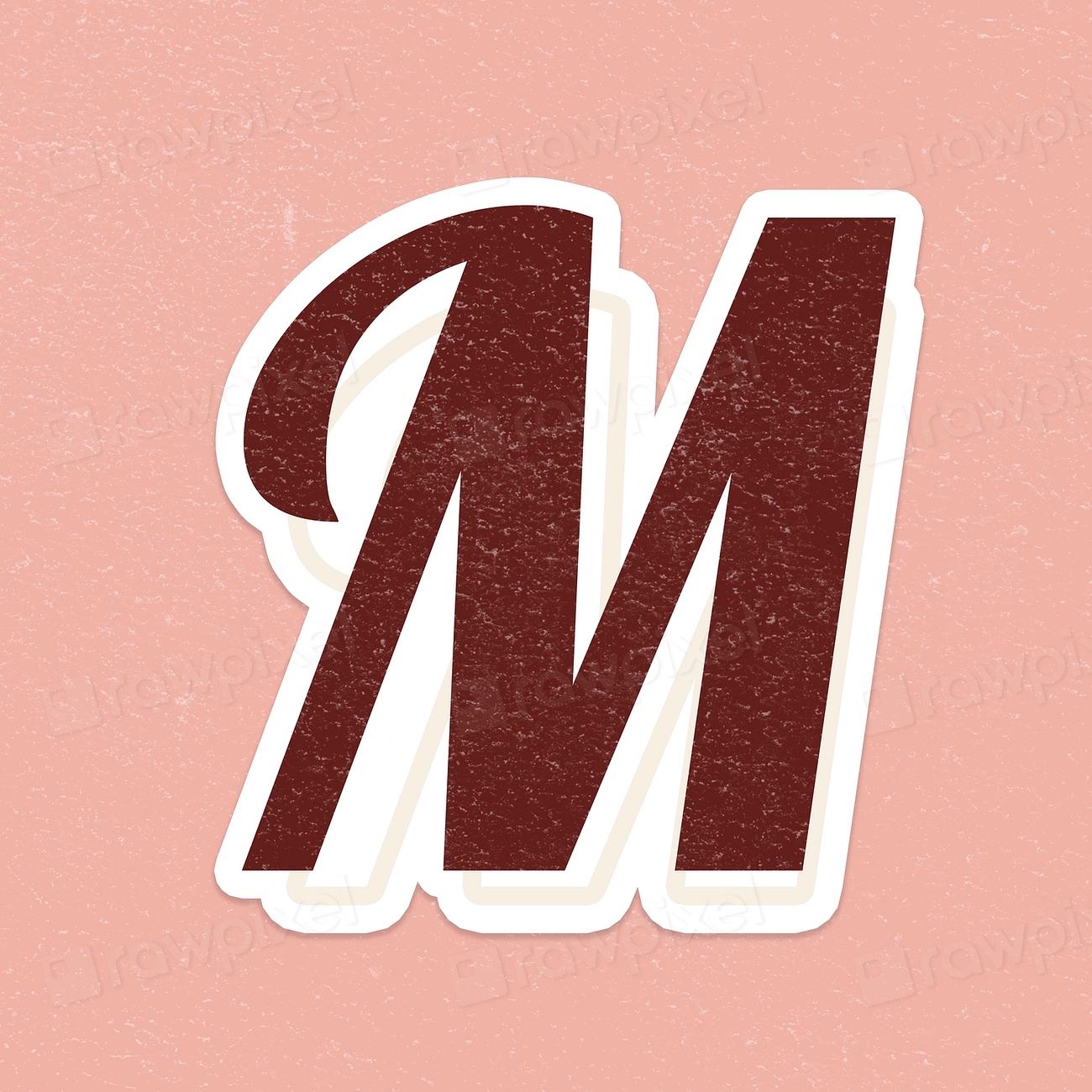 Letter M font printable a to z | Free PSD - rawpixel