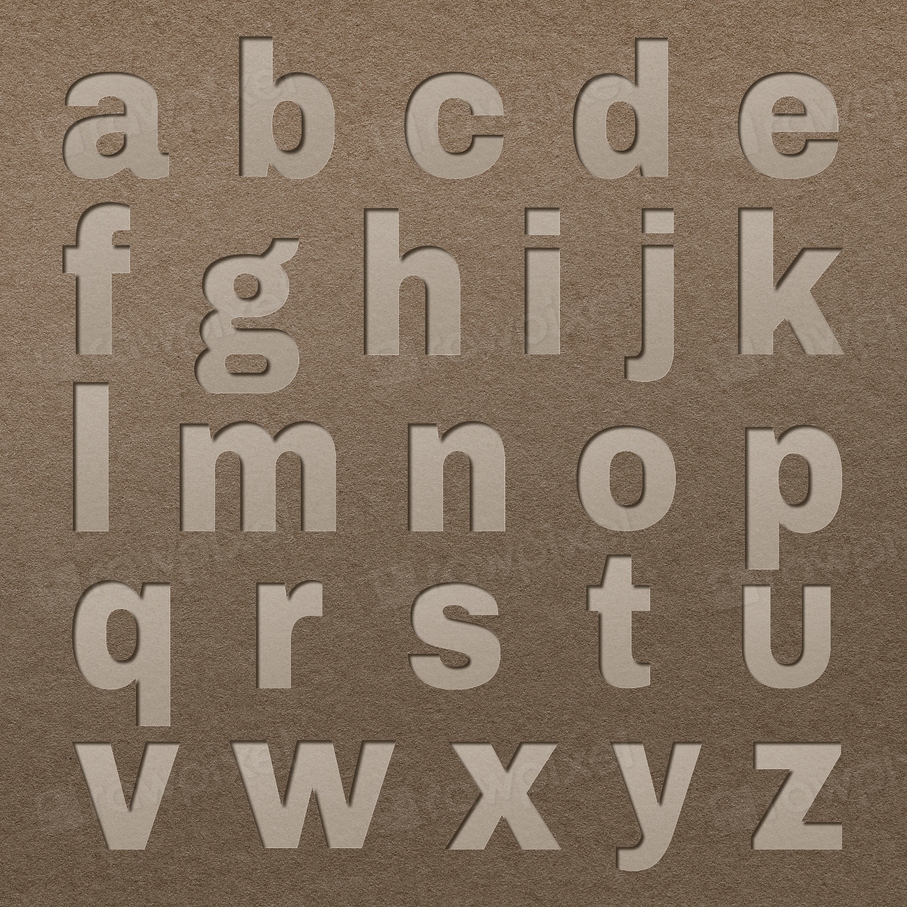 Paper cut alphabet set psd | Premium PSD - rawpixel