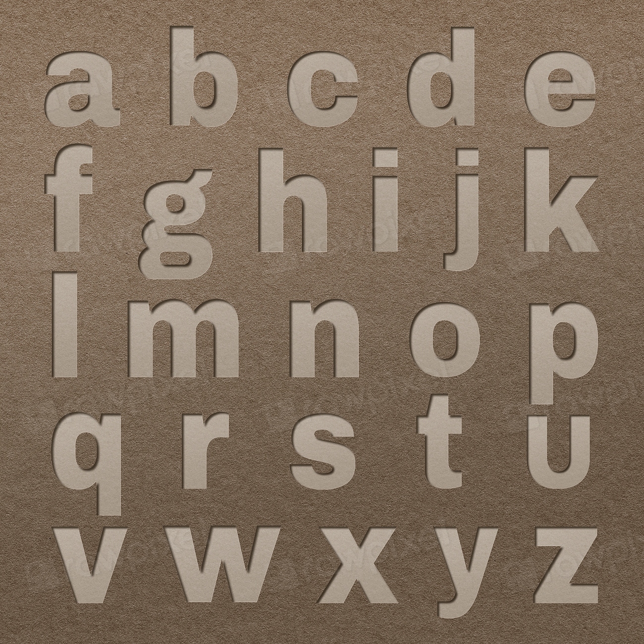 Paper cut alphabet set psd Premium PSD rawpixel