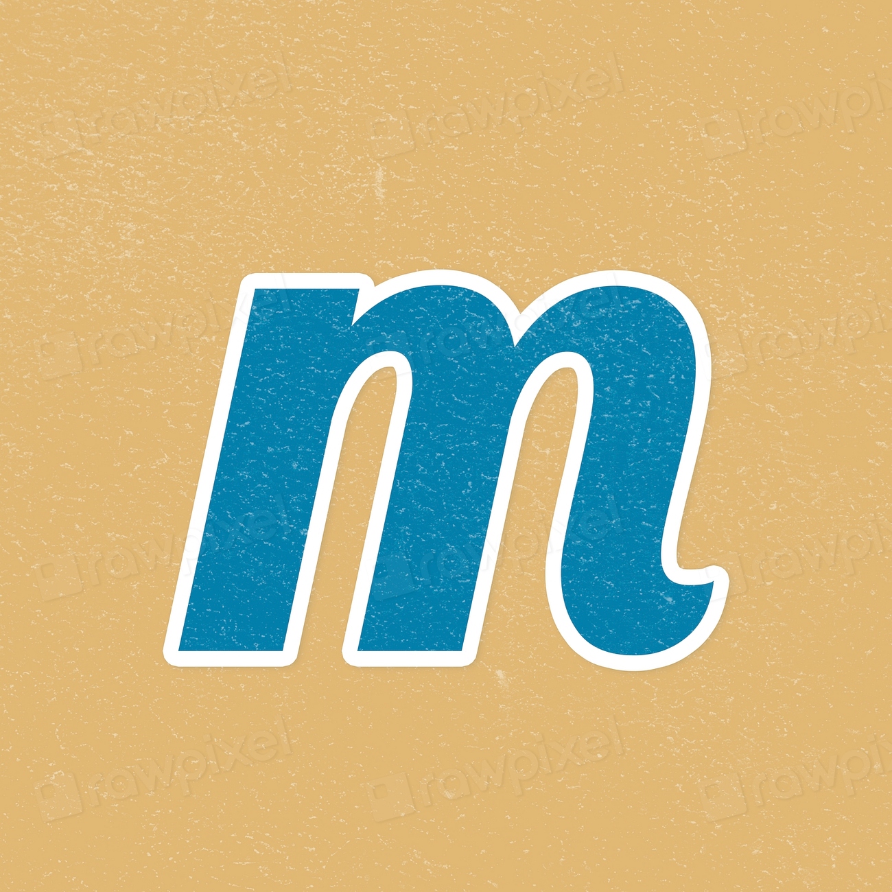 Letter m psd bold retro | Free PSD - rawpixel