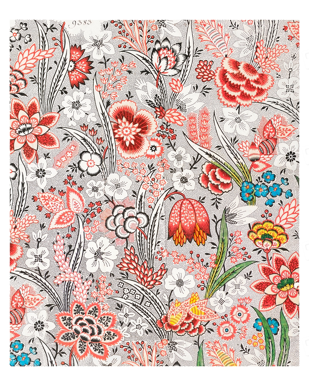 Flower pattern painting, vintage Allover Premium Photo rawpixel