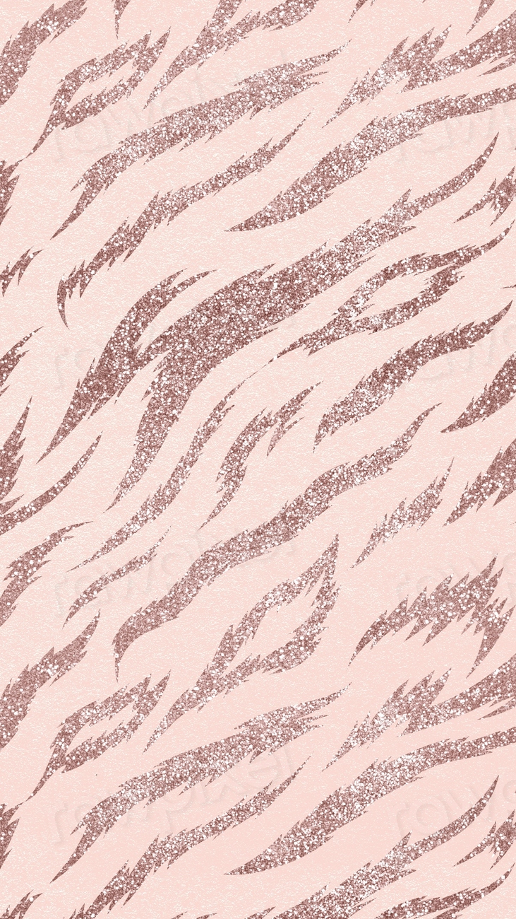 Pink tiger pattern phone wallpaper, | Free Photo - rawpixel