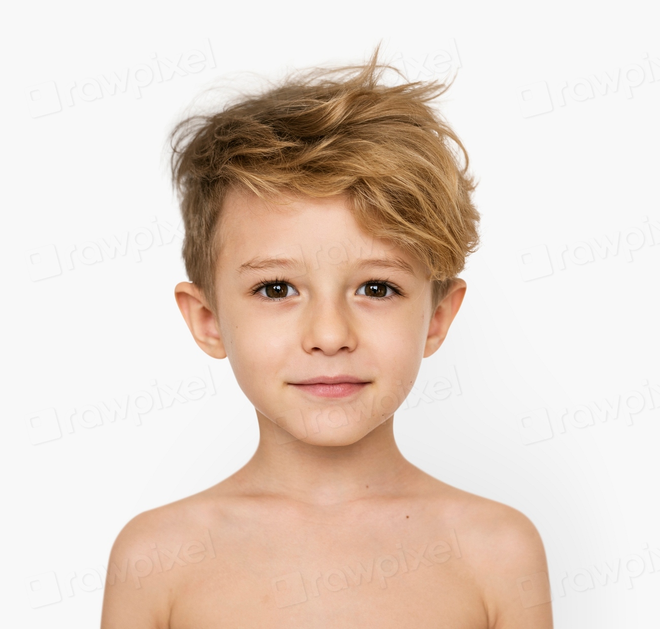 Little Boy Bare Chest Smiling Premium Psd Rawpixel 3236