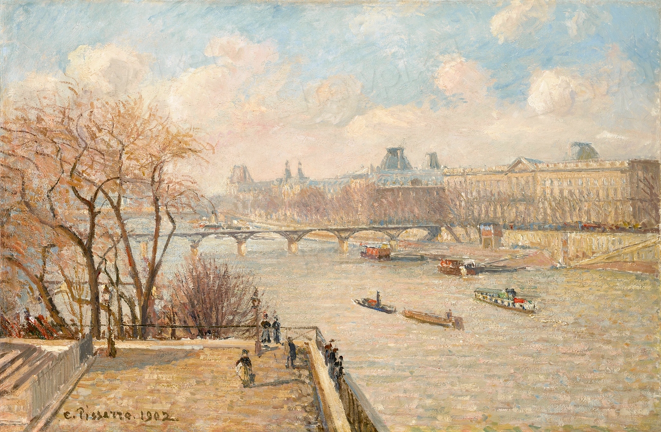 Louvre Pont Neuf (1902) painting | Free Photo Illustration - rawpixel