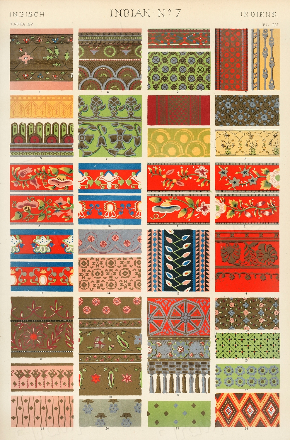 Vintage pattern. Digitally enhanced from our | Free Photo Illustration ...