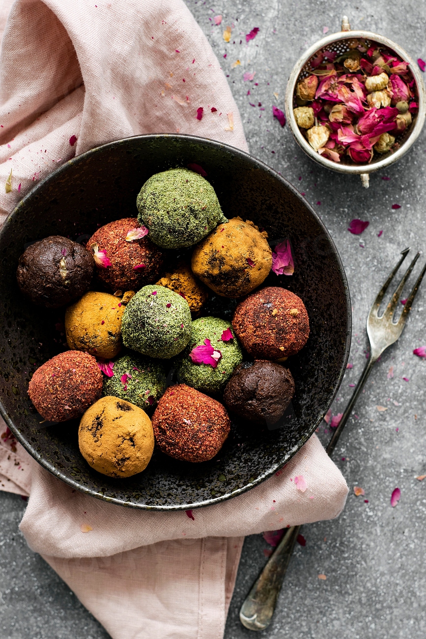 Healthy chickpea truffles with dried Premium Photo rawpixel