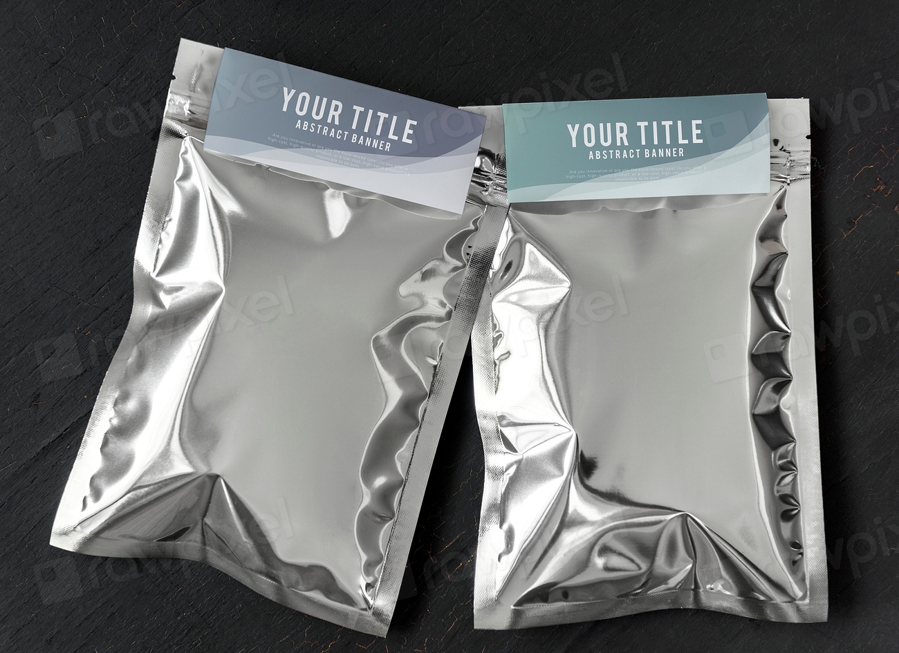 Resealable metallic packaging bag mockup Premium PSD Mockup rawpixel