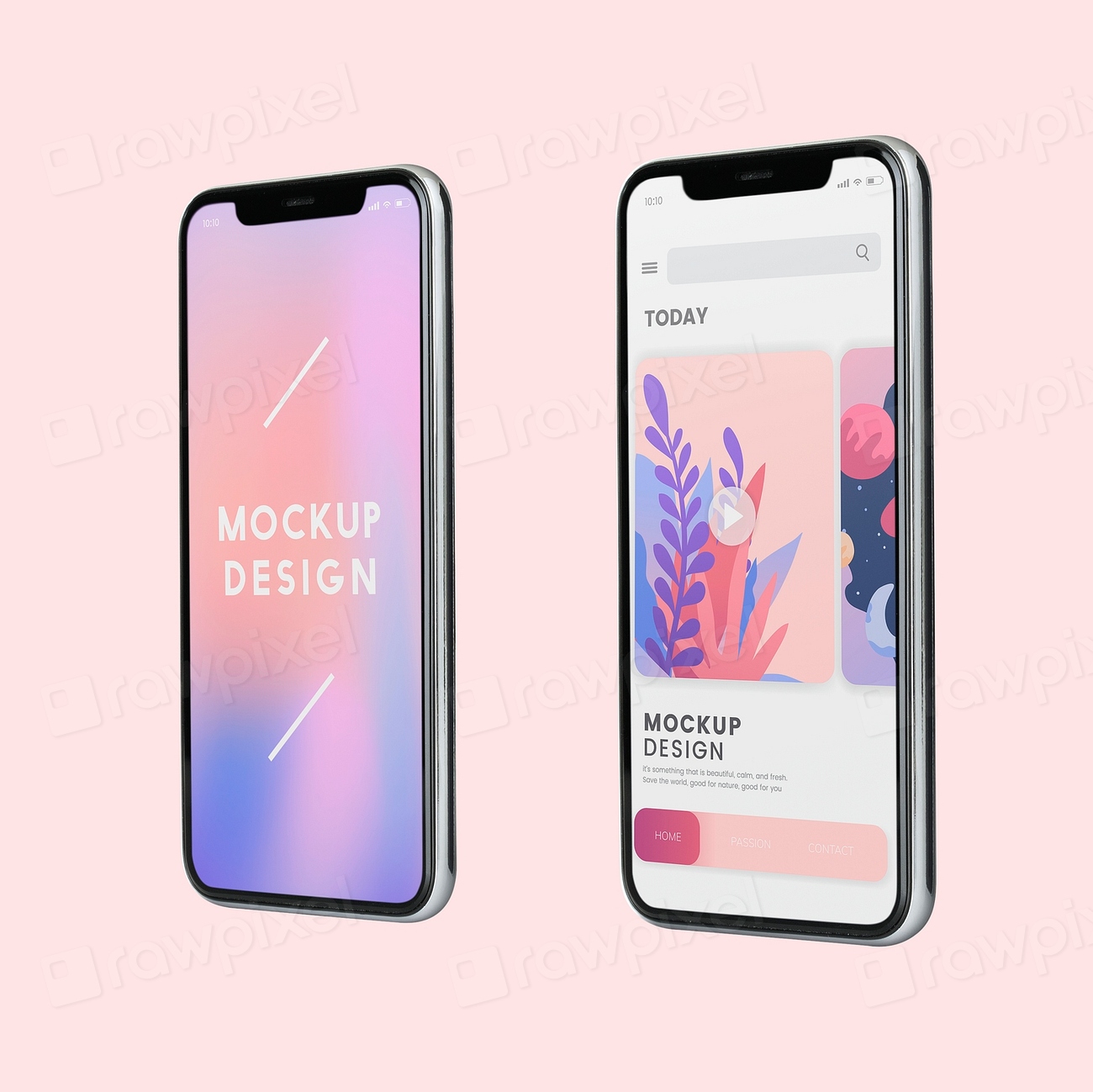 Full screen smartphone mockup design | Premium PSD Mockup - rawpixel