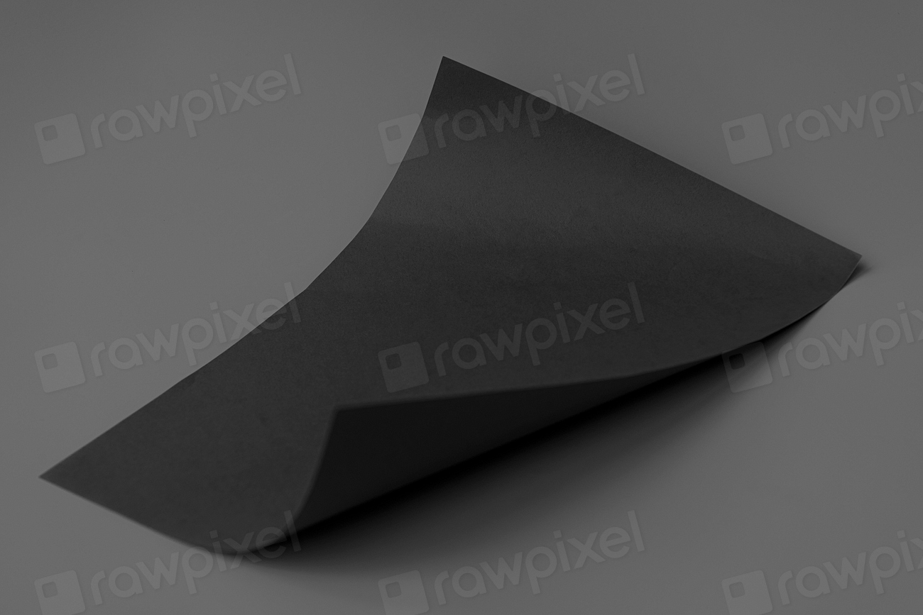 Curled black chart paper on a dark Free Photo rawpixel
