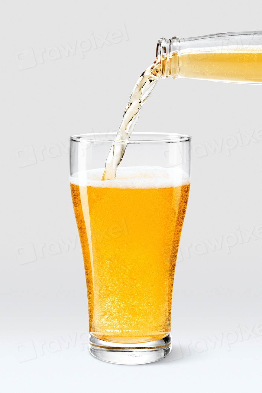 Beer Pouring Into Pint Glass Premium Psd Rawpixel