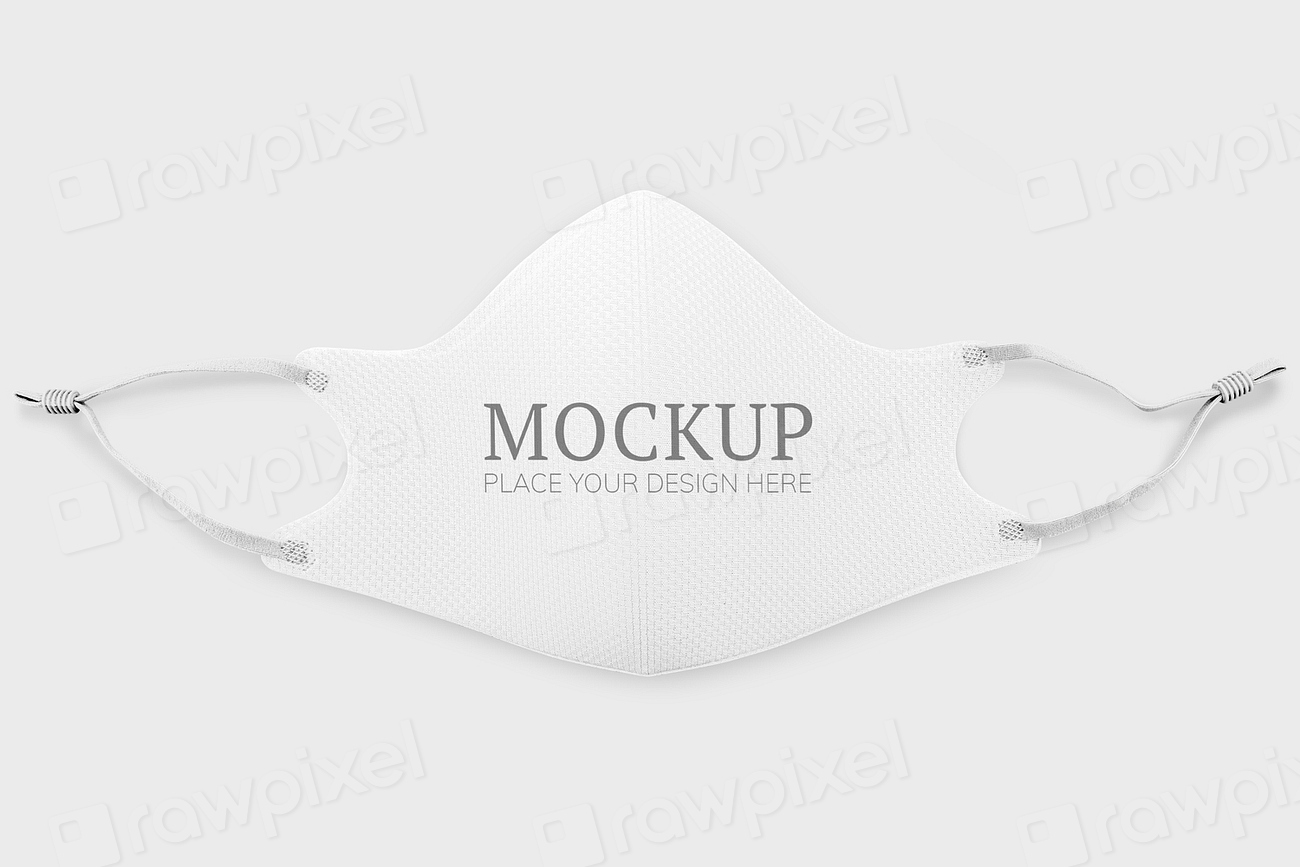 Blank white face mask mockup Premium PSD Mockup rawpixel