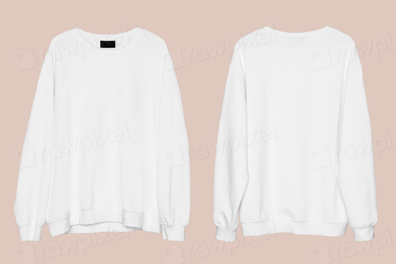 White jumper mockup psd unisex | Premium PSD Mockup - rawpixel