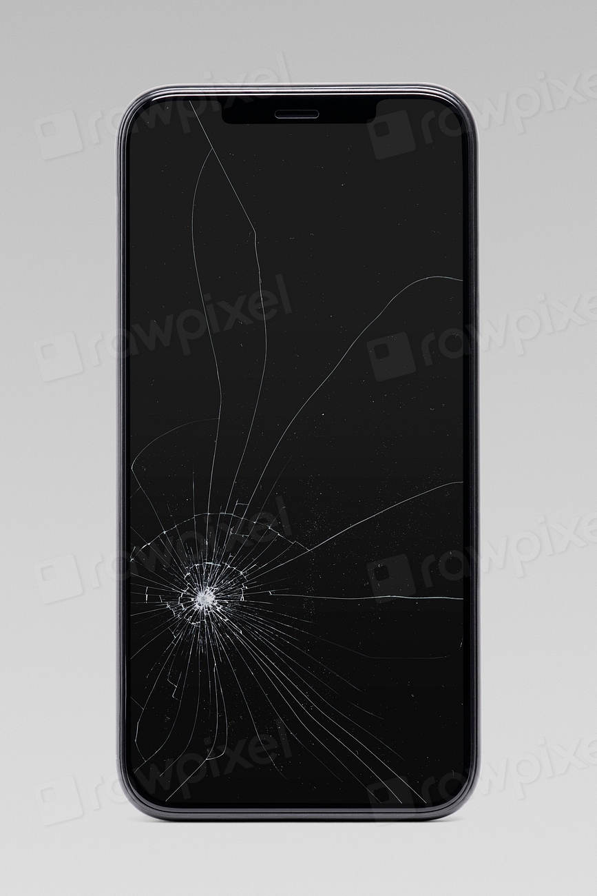 Broken mobile phone cracked screen Premium Photo rawpixel