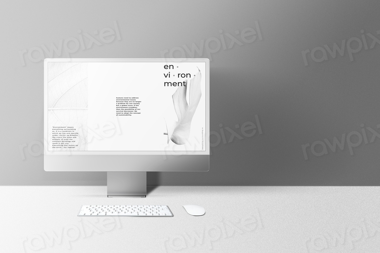 Computer Desktop Screen Mockup Psd | Premium PSD Mockup   Rawpixel