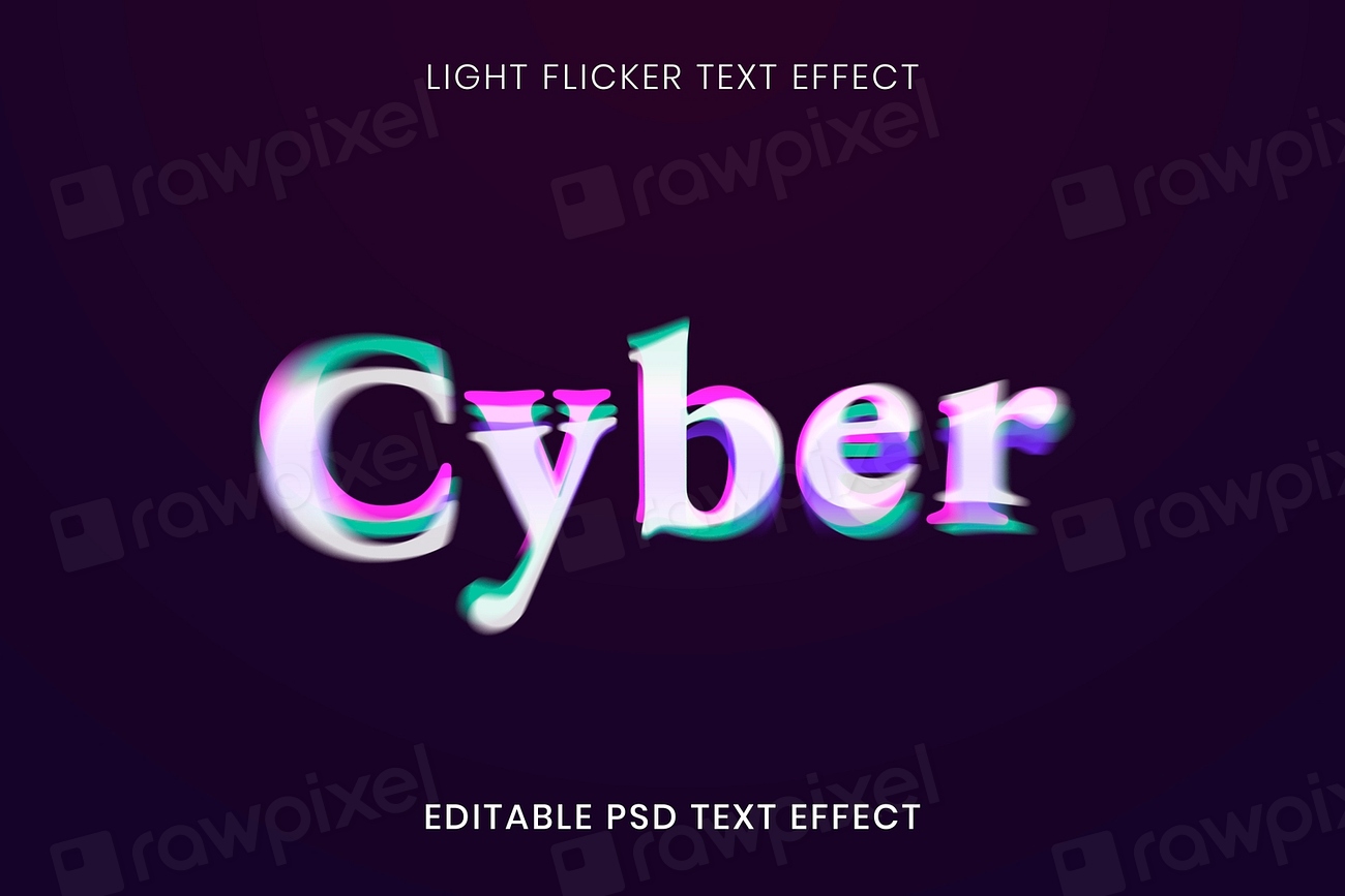 3D text effect psd template, | Premium PSD Add-on - rawpixel