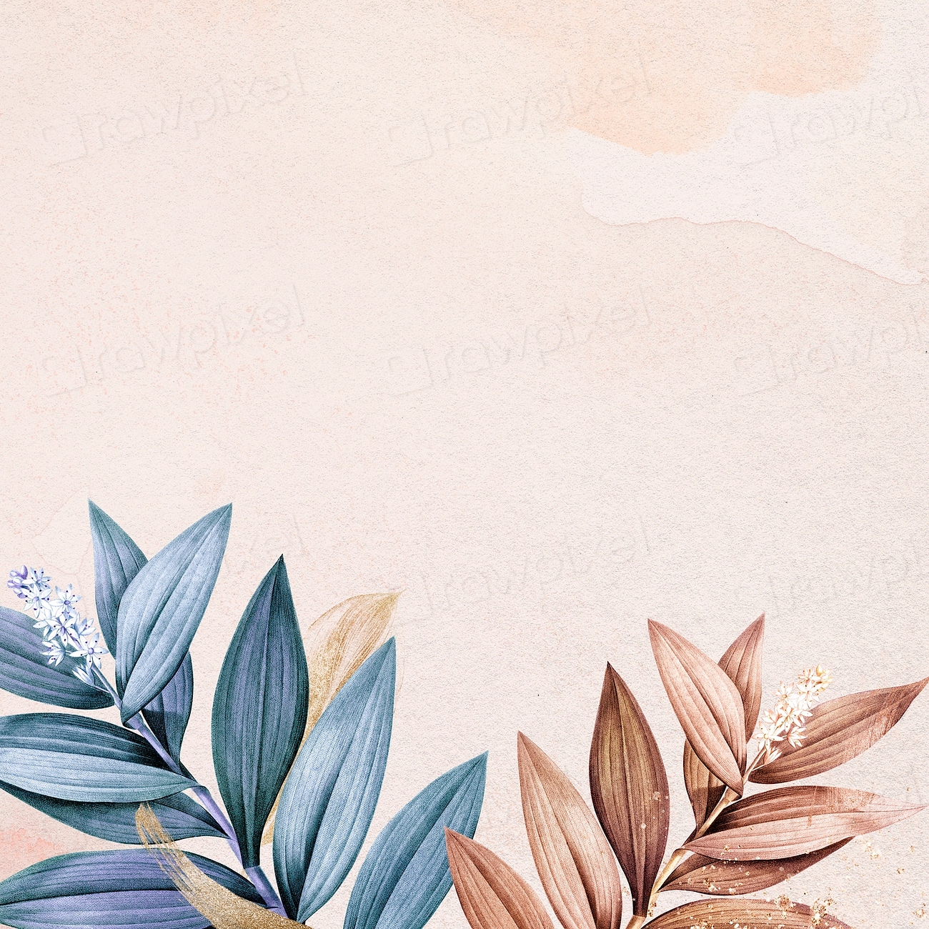 Flower wedding background, aesthetic border | Premium PSD - rawpixel