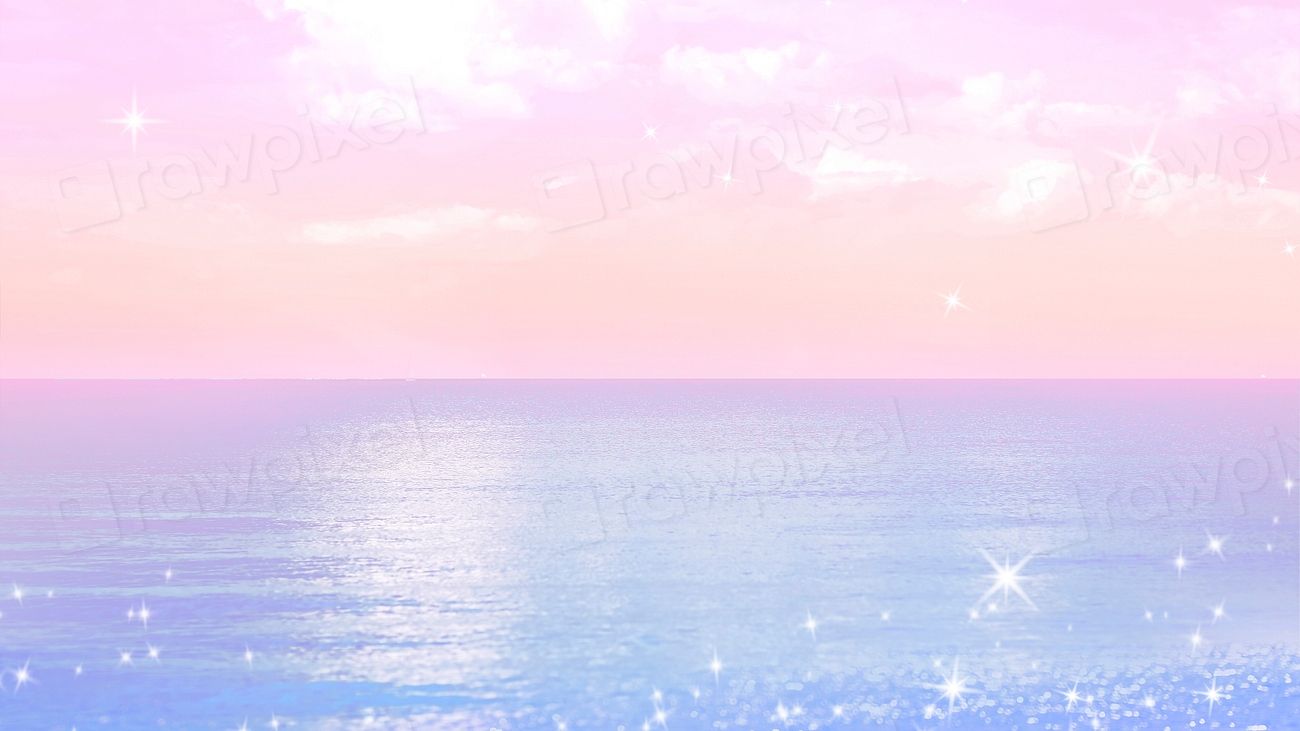 Pastel beach desktop wallpaper, aesthetic | Free Photo - rawpixel