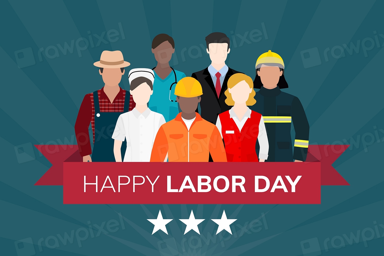 Diverse occupation celebrating labor day | Premium Vector - rawpixel