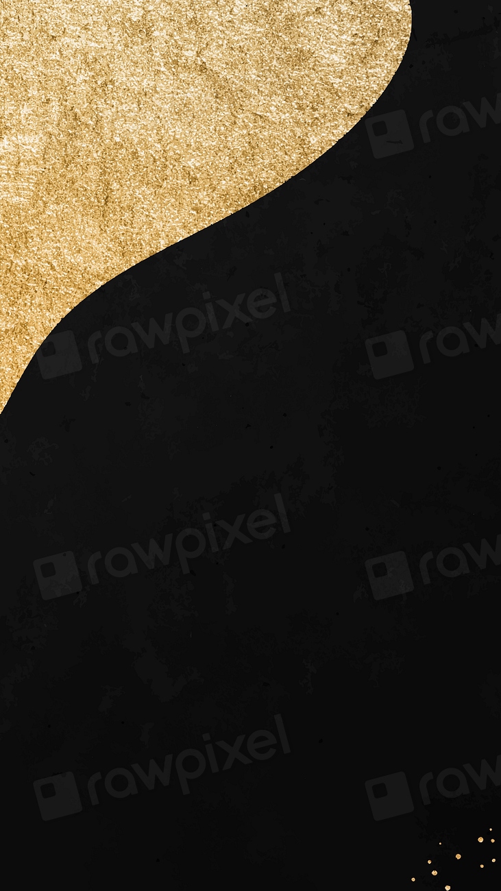 Black and gold mobile phone | Premium Vector - rawpixel