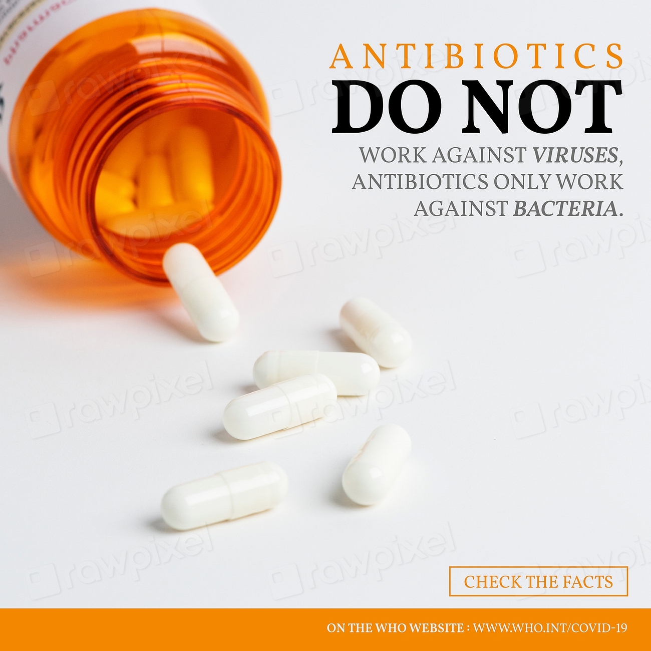Antibiotics do not work viruses premium vector rawpixel