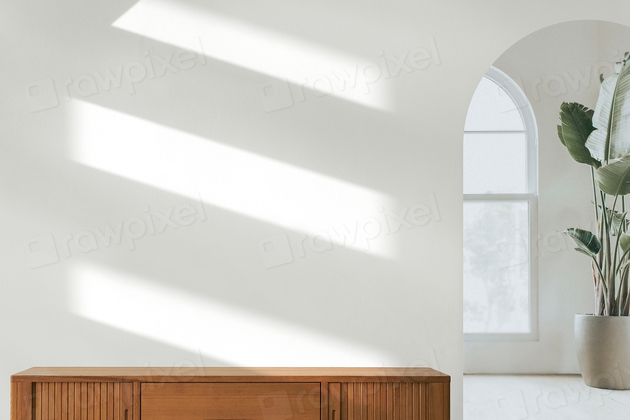 Natural light wall living room Premium PSD Mockup rawpixel