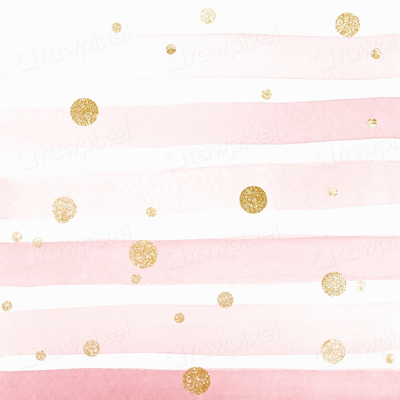 Gold dotted pattern pink stripes | Premium PSD - rawpixel