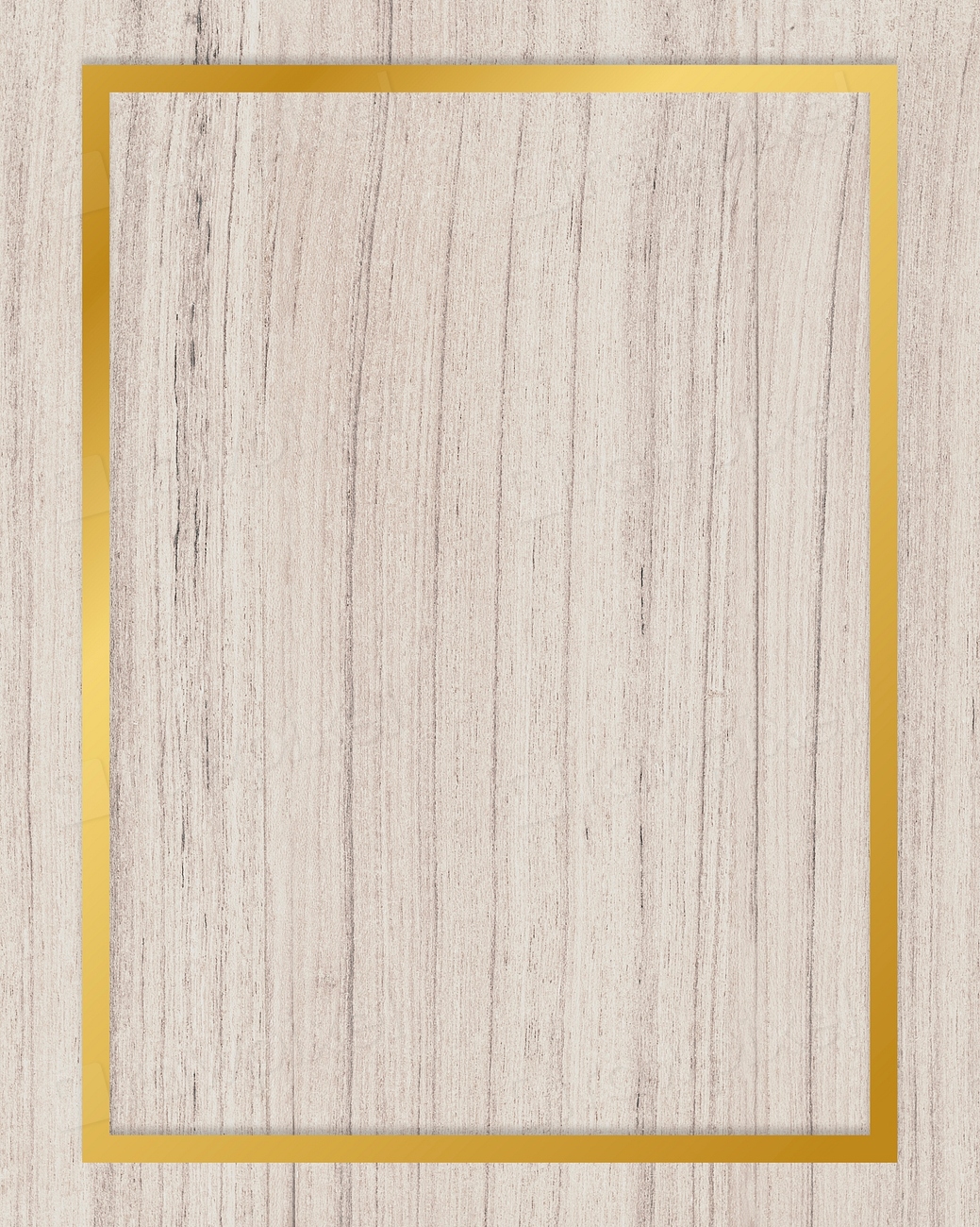 Gold rectangle frame on a wooden | Premium Photo - rawpixel