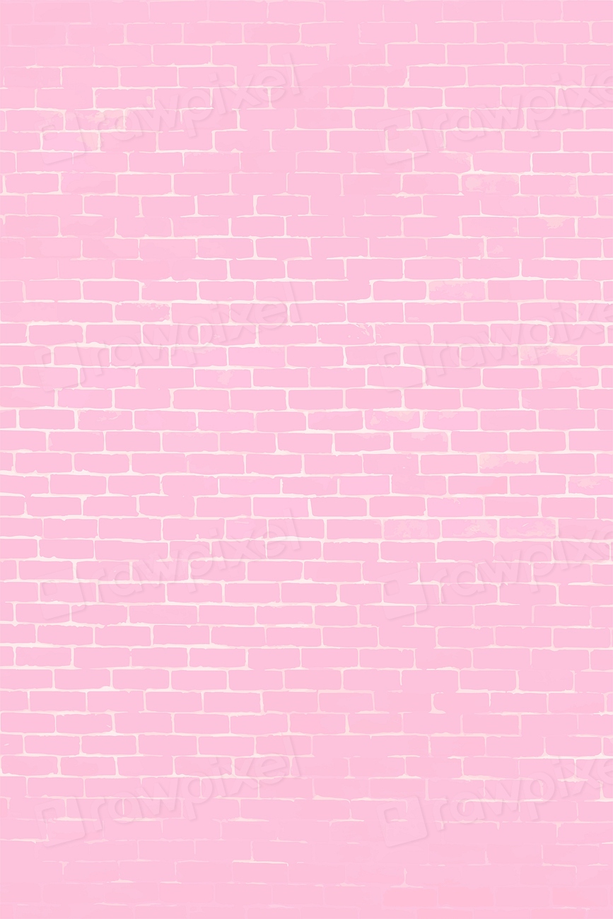 Pastel pink brick wall textured Premium Vector rawpixel
