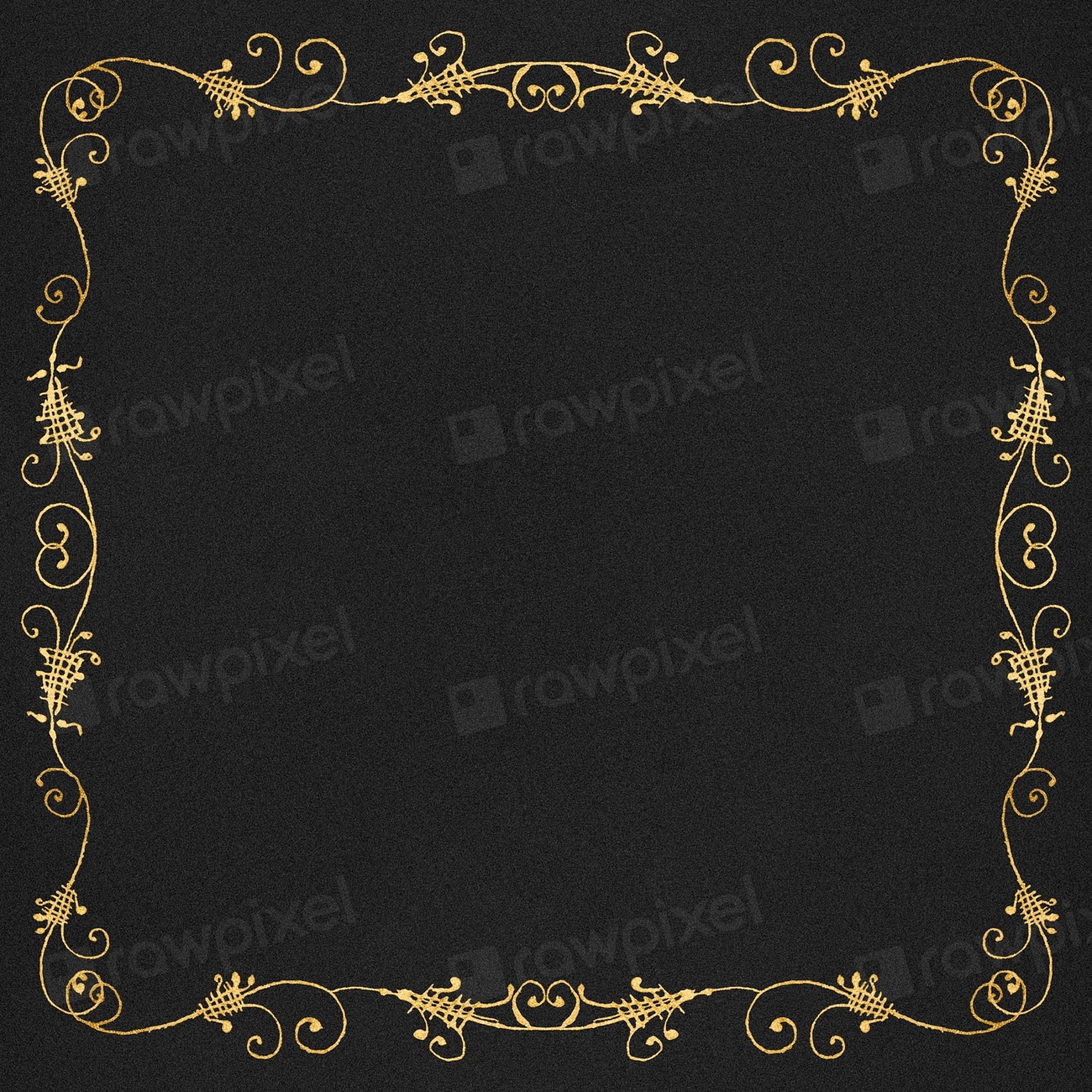 Gold filigree frame border psd | Premium PSD - rawpixel